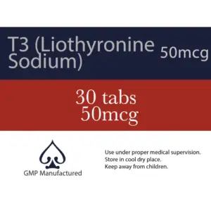 T3 Liothyronine Sodium (Cytomel) 30 Tabs 50mcg