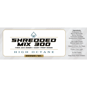 Shredded Mix 300 Tren Ace 150 and Mast Prop 150 High Octane GMP